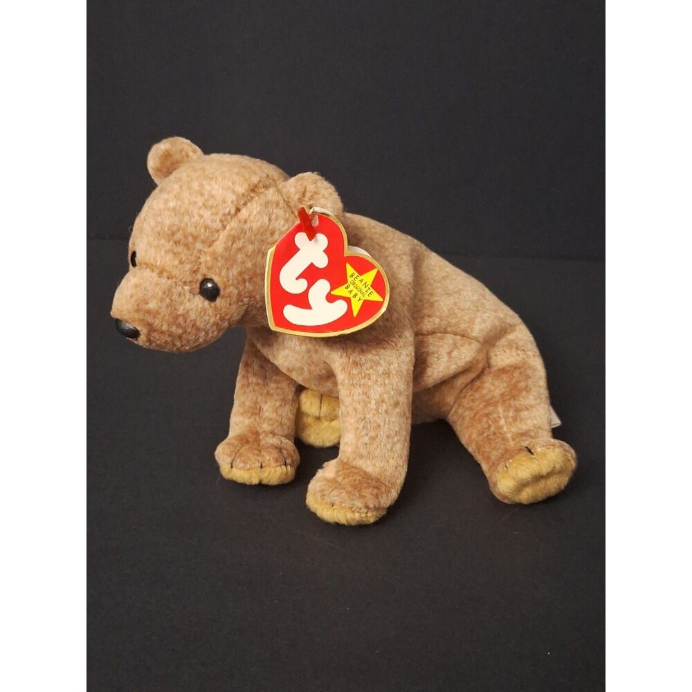 Ty Beanie Baby Pecan the Bear Plush DOB April 15, 1999 NEW WITH TAGS